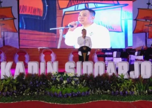 Ketua Kadin Sidoarjo Ubaidillah Nurdin pengukuhan